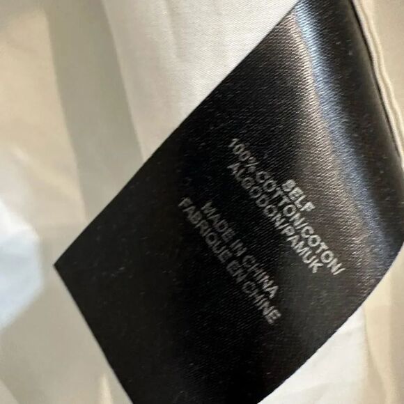 Tibi Poplin Off the Shoulder Tunic Top White - Picture 3 of 5